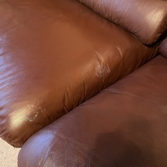 本革ソファー　机　応接セット　レトロ　12月16日まで受付　 モダン の画像