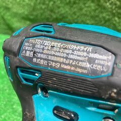 マキタ(makita) TD172DZ 充電式インパクトドライバ 18V【市川行徳店】【店頭取引限定】【中古】管理番号：IT65OE16UQW1の画像