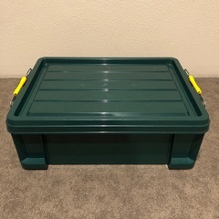 STボックス　バックル式 グリーン色 容量23L  外寸(幅×奥行×高さ)379×545×178mm の画像