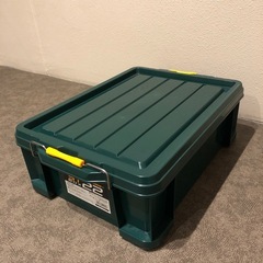 STボックス　バックル式 グリーン色 容量23L  外寸(幅×奥行×高さ)379×545×178mm の画像