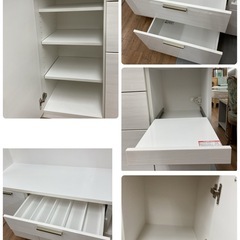 ジモティー限定価格！S113 ⭐ NITORI ニトリ キッチンボード ソレル140 幅139.5cm USED 綺麗の画像