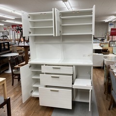 ジモティー限定価格！S113 ⭐ NITORI ニトリ キッチンボード ソレル140 幅139.5cm USED 綺麗の画像