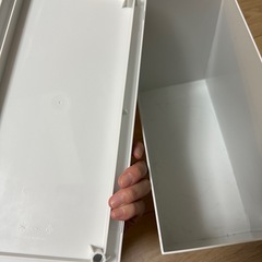 無印　ファイルボックス　蓋つきの画像