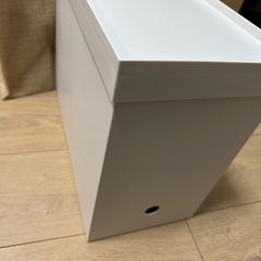 無印　ファイルボックス　蓋つきの画像