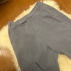 LOWRYS FARM フレアパンツ　ブルー　水色の画像