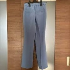 LOWRYS FARM フレアパンツ　ブルー　水色の画像