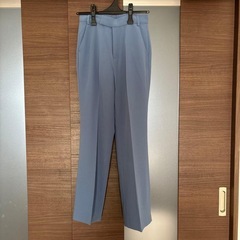 LOWRYS FARM フレアパンツ　ブルー　水色の画像