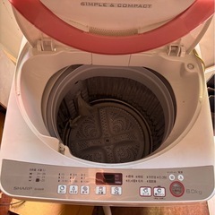(運搬費込)(即日、深夜ok)SHARP 2016年製 6.0kg かわいい❣️の画像