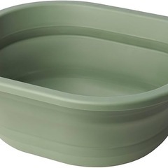 IKEA PEPPRIG 折りたたみ式洗濯槽、グリーン、容量 10 Lの画像