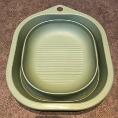 IKEA PEPPRIG 折りたたみ式洗濯槽、グリーン、容量 10 Lの画像