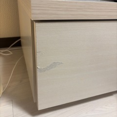 アイリスオーヤマ テレビ台 テレビボード ローボード 幅100cm 奥行38.8cm 高さ28.2cm 24型 26型 32型 オフホワイト 扉付 組み立て 耐荷重40kg BAB-100の画像