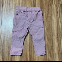 グレー長袖トップスと薄紫　パンツセット　まとめ売り　SLAPSLIP 保育園着　80センチの画像