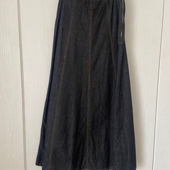 美品⭐︎エトレ　フレア　デニム　ロングスカートの画像