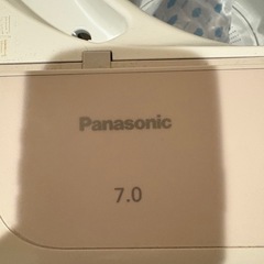 【美品】Panasonic 洗濯機 7kg 2024年製 取引早い方優先します！引き取り歓迎（倉敷市）の画像