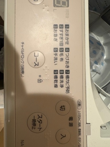 【美品】Panasonic 洗濯機 7kg 2024年製 取引早い方優先します！引き取り歓迎（倉敷市）