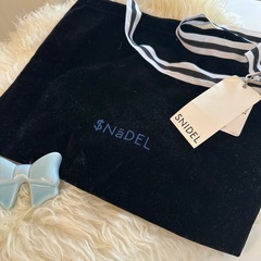 snidel ベロア　A4 トートバッグ　ショルダーバッグ　pcケースの画像