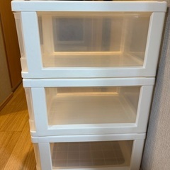収納ケース　衣装ケース　３段の画像
