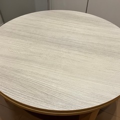 円形こたつ 天板リバーシブル　70cmの画像