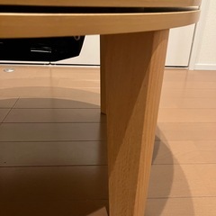 円形こたつ 天板リバーシブル　70cmの画像