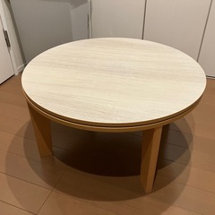 円形こたつ 天板リバーシブル　70cmの画像