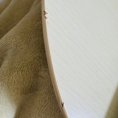 ニトリ　楕円形こたつテーブル　ホワイト木目調 の画像