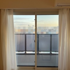 美品 レースカーテン2枚セット 100×198センチ UVカット 断熱 遮光 防視認の画像