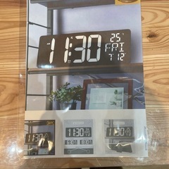 【電波 LED掛け置き兼用時計】【ニトリ】クリーニング済み【管理番号】1210 橋の画像