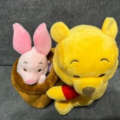 プーさんとピグレット ぬいぐるみセットの画像