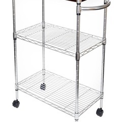 スリム木製上置きラック キャスター　3段 LIFELEX 3560-75 の画像