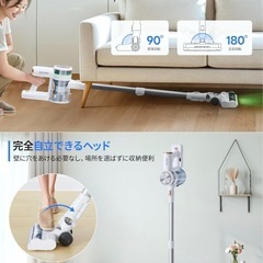 ❤️新品❤️ 掃除機 コードレス 50000Pa コードレス掃除機 自立式 着脱式バッテリーの画像