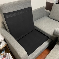 ☆取引決定商品☆定価約10万円！ アルモニア　　ソファー　グレー　オットマン2個付きの画像