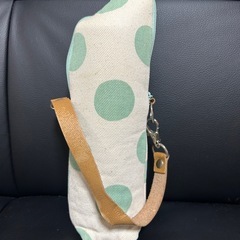 ペットボトルホルダー 保冷保温 ストライプ柄 グリーンの画像