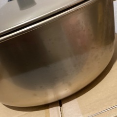36センチ！古い鍋です　昭和レトロ　アルミ鍋　アルマイトの画像