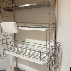 決まりました！14日までにお譲りしたいです　水切りラック　つっぱりタイプ　定価5000 アイリスプラザ　楽天の画像