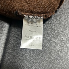 ニット帽 ビーニー ノルディック柄 ブラウン 黄色の画像