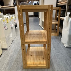 【ウッドラック3段 】⭐️在庫２点クリーニング済み【管理番号】1210 橋の画像
