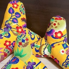 沖縄 紅型柄テトラ★イエローカラー の画像