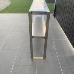 中古品 上棚（2段）1500×200×650 SUS304 ステンレス棚 厨房機器 調理機器 業務用 ベタ棚 収納棚 収納用品 飲食店 作業台　引き取りの画像