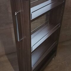 キャスター付き すき間収納 ストッカー スリムラック 幅14cmの画像