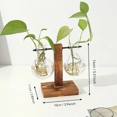 【新品】ガラス電球型 フラワースタンド の画像