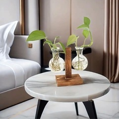 【新品】ガラス電球型 フラワースタンド の画像