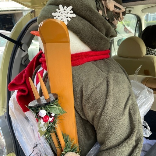 スノーマン雪だるまぬいぐるみ