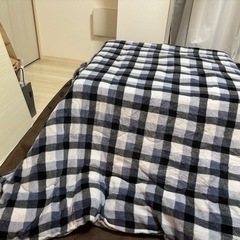 【2WAYリバーシブル天板＆布団付】ニトリ製 こたつテーブル N-75M 美品の画像