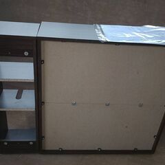 美品 萩原(Hagihara) トイレラック 収納 スリム 洗面所収納 サイドラック 棚板の画像