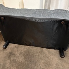 ⭐︎タンスのゲン美品⭐︎ 2WAYリクライニングソファ 2人掛け グレー/ローソファの画像