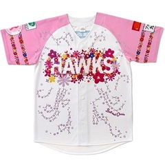 ◆【未着用】ソフトバンクホークス ピンクフルデー 2025 ユニフォーム Sサイズの画像