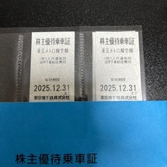 東京メトロ株主優待乗車券の画像