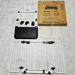 【美品】おくトビラ　ホワイトスチール　ベビーゲート 日本育児の画像