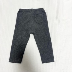ユニクロベビー　裏起毛　80センチ　ズボン　グレーの画像