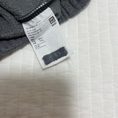 ユニクロベビー　裏起毛　80センチ　ズボン　グレーの画像